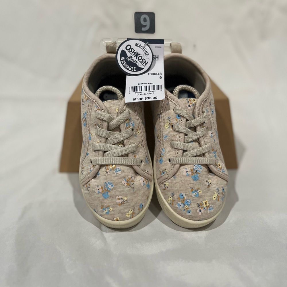 OshKosh B’Gosh Toddler Girls Slip On Sneakers- size 9 NWT